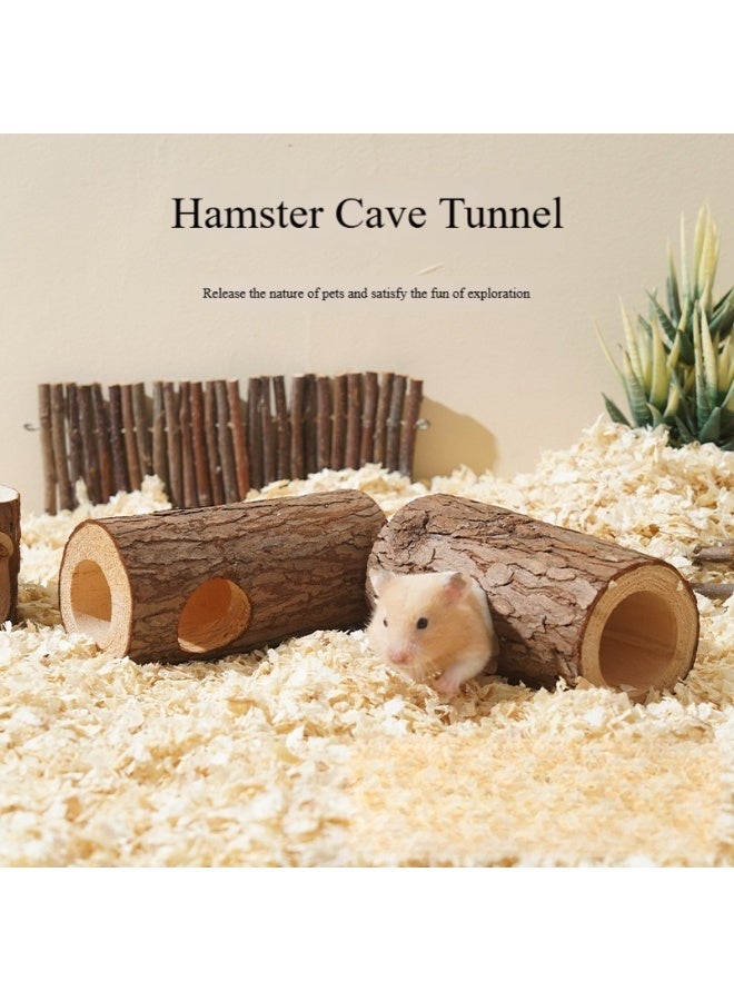 أولدجان سجل شجرة حفرة الهامستر الهروب من البيت لعبة ثقب لوازم الحيوانات الأليفة الهامستر تسلق نفق المناظر الطبيعية الحيوانات الأليفة الضروريات اليومية - Image 1